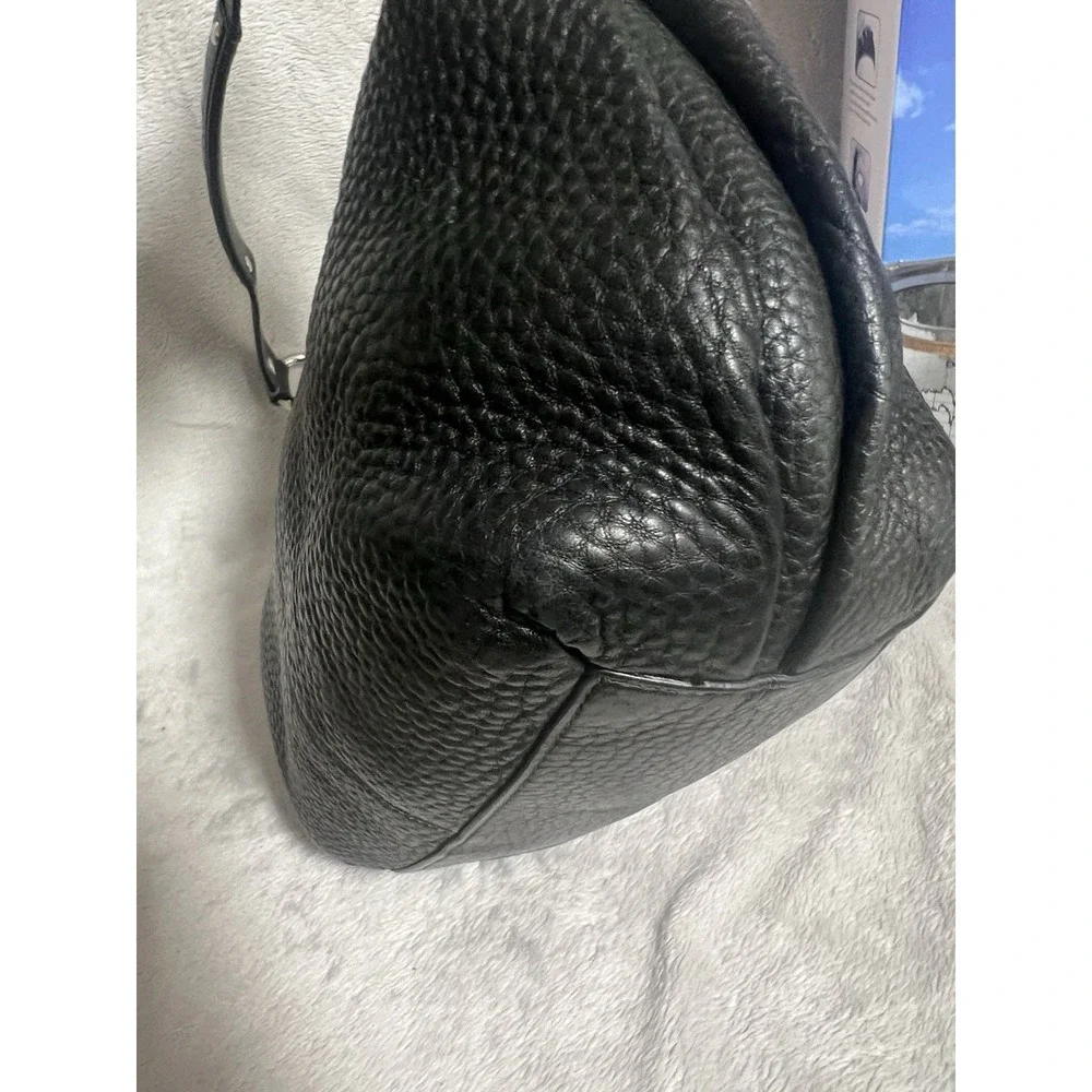 Coach Vintage Leather Hobo Shoulder Bag Penelope Medium Black Pebbled 13159